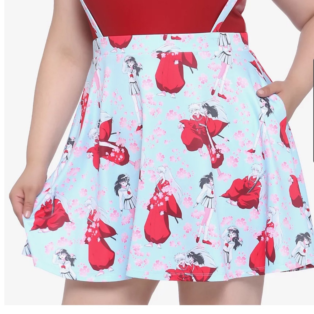 Inuyasha Sakura Suspender Skirt Hot Topic in size 4x